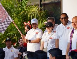 HUT RI, Menag dan Tokoh Lintas Agama Ikuti Gerak Jalan Kerukunan