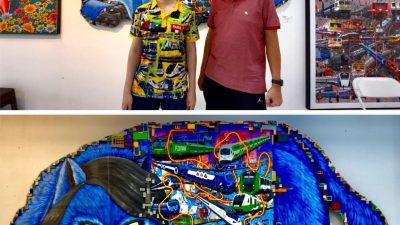 Sambut HUT KAI Ke 80 Tahun, Vincent Pelukis Autistik Pamerkan Karya Kereta dalam Perut Serigala