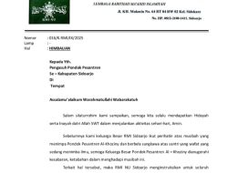 RMI Sidoarjo Instruksikan Pesantren se Sidoarjo Lakukan Do’a Bersama dan Shalat Ghaib untuk Musibah di Pesantren Al Khoziny