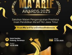 LP Ma’arif NU Jatim Adakan “Ma’arif Award 2025” di Surabaya