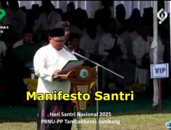 Antisipasi Gerakan Sistematis Rendahkan Pesantren, Tambakberas Keluarkan Manifesto Santri