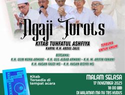 Peringati 100 Tahun Madrasah TBS Kudus, Tasywiquth Turots Gelar Ngaji Kitab Tuhfatul Ashfiya’ Karya K.H. Abdul Jalil