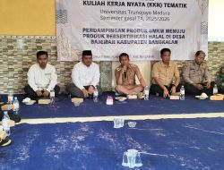 Mahasiswa Trunojoyo Dampingi UMKM di Bangkalan Dapatkan Sertifikasi Halal