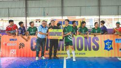 Ketua KONI Baru Ikut Tutup Liga Futsal Surabaya 2025 Divisi Satu AFK Surabaya