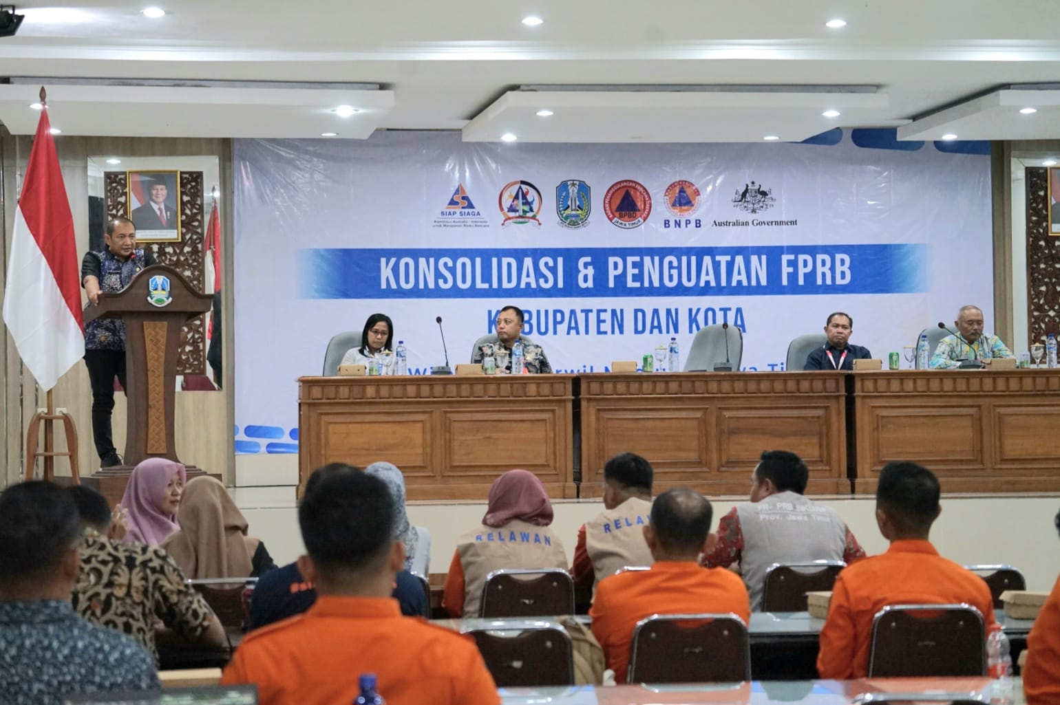 Perkuat Kelembagaan, BPBD Jatim Gandeng FPRB dan Siap Siaga Konsolidasikan Forum PRB Kab/Kota Se-Jatim