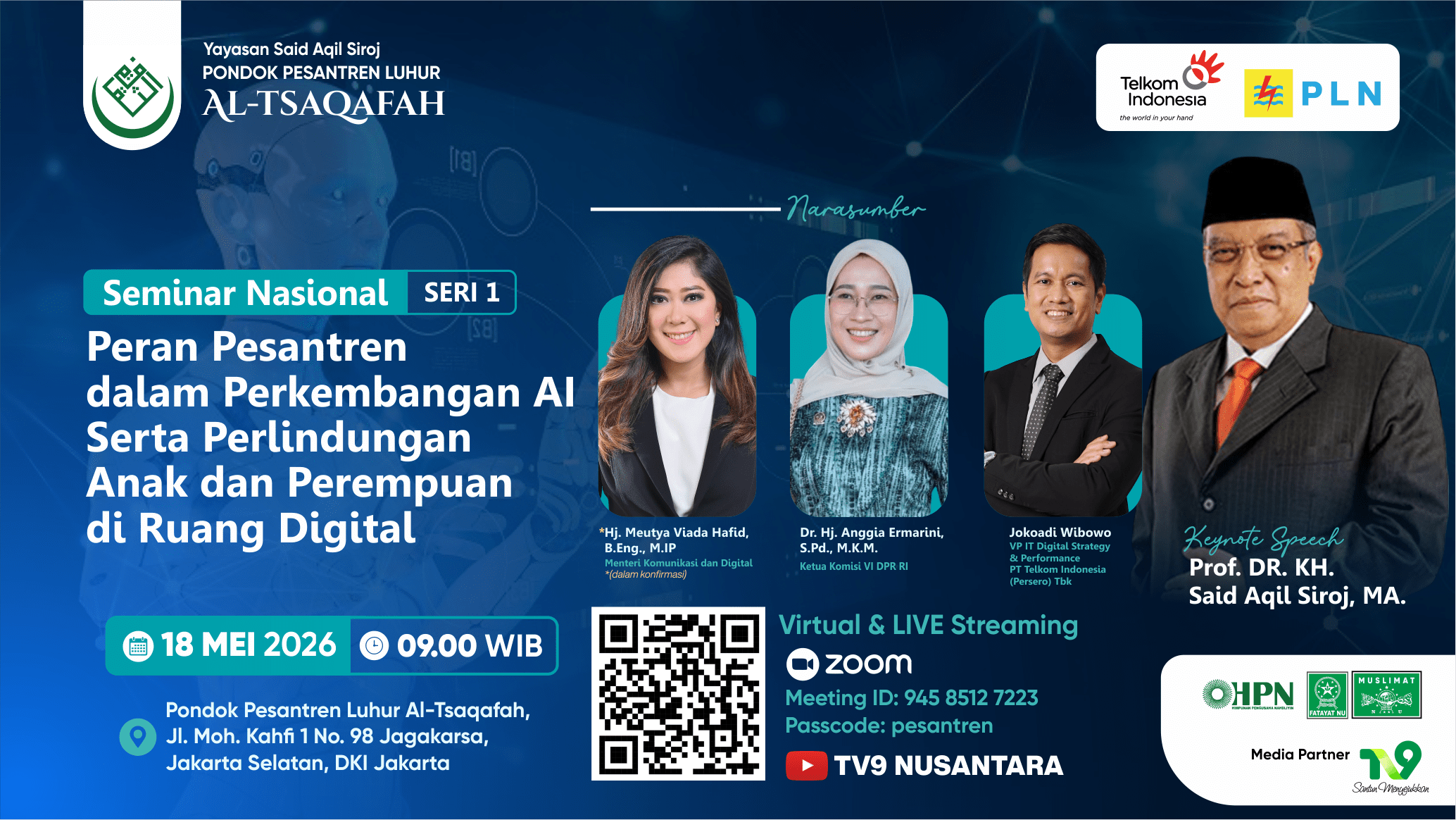Pesantren Luhur Al-Tsaqafah Gelar Seminar Nasional Bahas Peran AI dan Perlindungan Anak di Ruang Digital