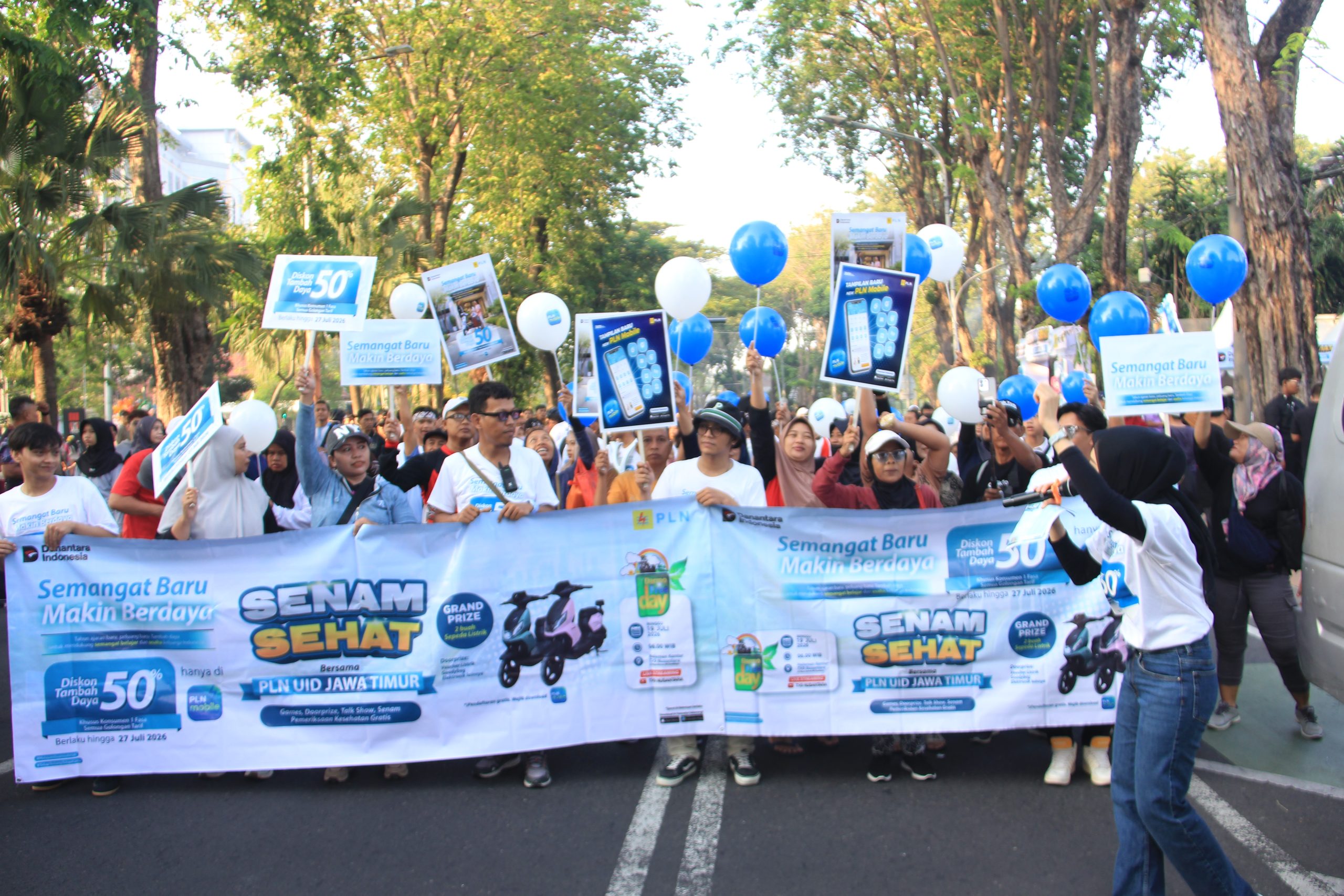 PLN Hadir di Darmo Car Free Day Surabaya, Kenalkan Layanan Digital dan Promo Tambah Daya 50 Persen