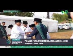 Prabowo Resmi Buka Muktamar NU ke-35, Ditandai Pemukulan Bedug