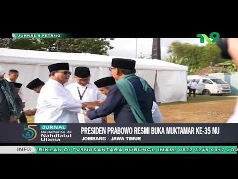 Prabowo Resmi Buka Muktamar NU ke-35, Ditandai Pemukulan Bedug