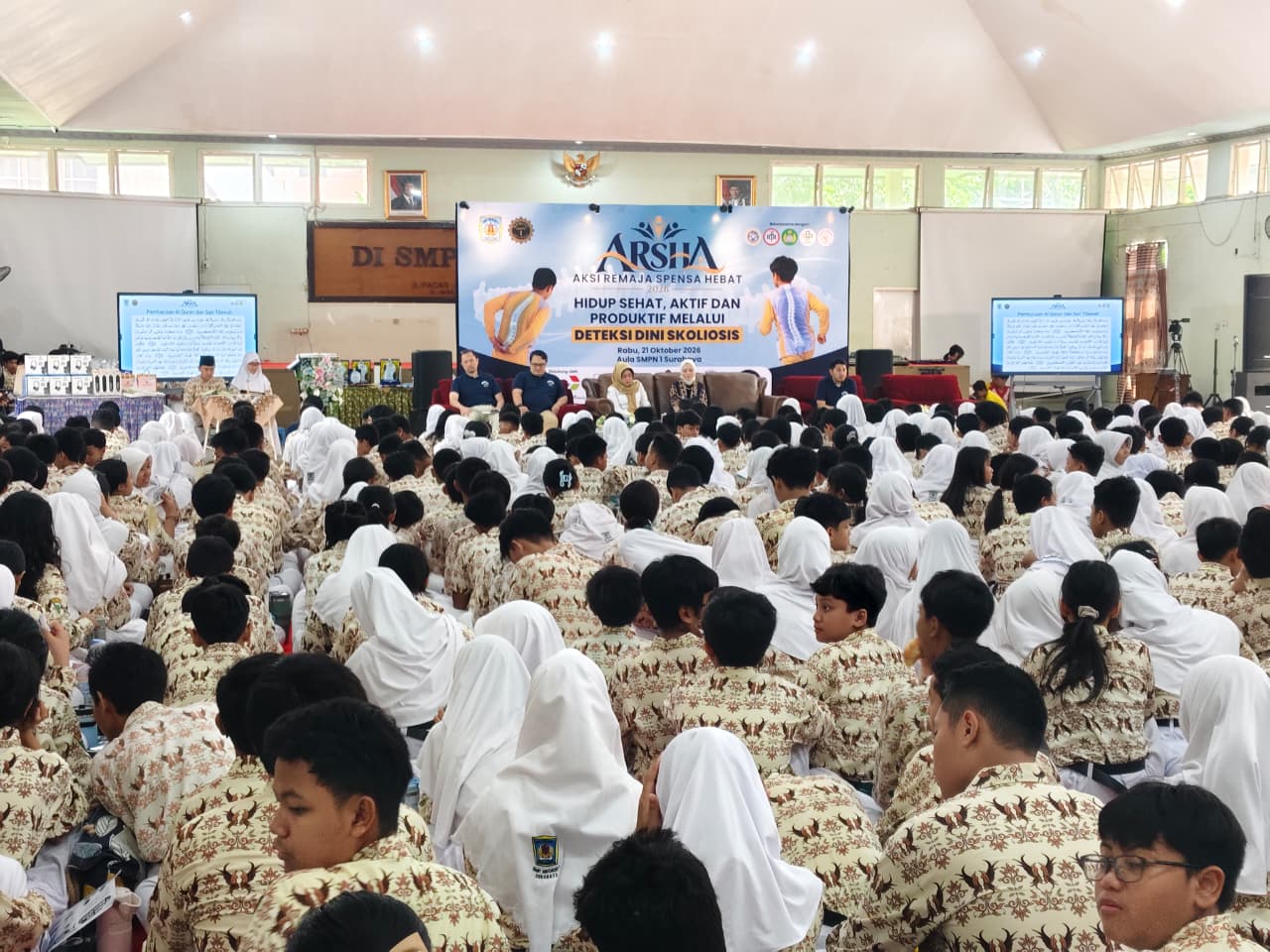 ARSHA Spensabaya Ajak Siswa dan Orang Tua Kenali Tanda Skoliosis